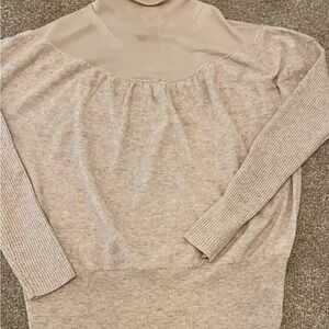 Maeve Light Beige Cowl Neck Sweater